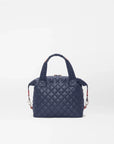Small Sutton Deluxe Navy Tote & Satchel MZ Wallace 