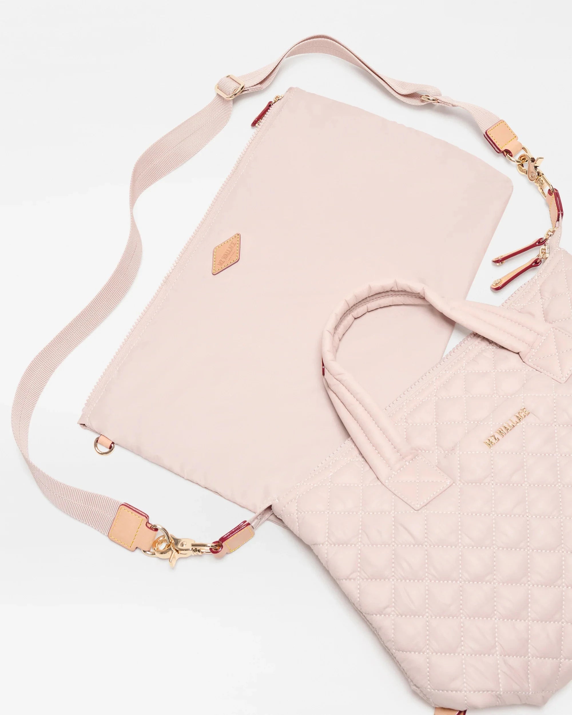 Small Sutton Deluxe City Pink Tote & Satchel MZ Wallace 