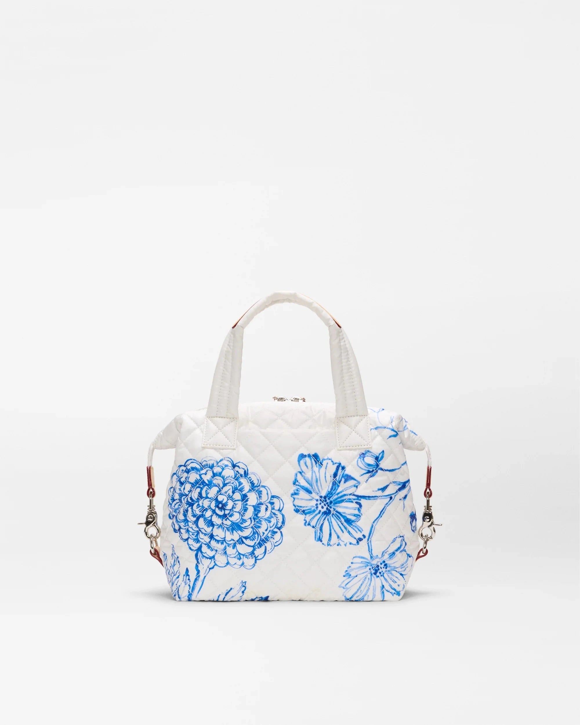 Small Sutton Deluxe Porcelain Blue/Floral Tote & Satchel MZ Wallace 
