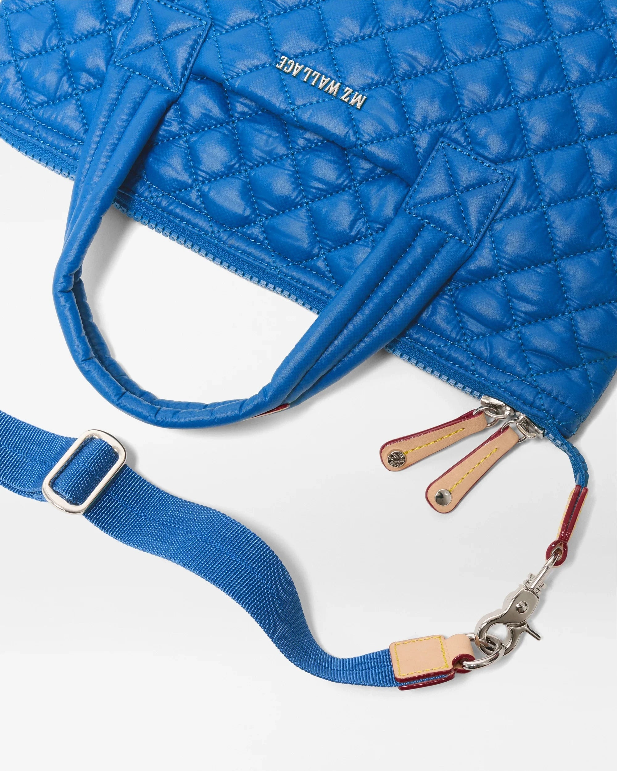 Small Sutton Deluxe Surf Blue Tote &amp; Satchel MZ Wallace 