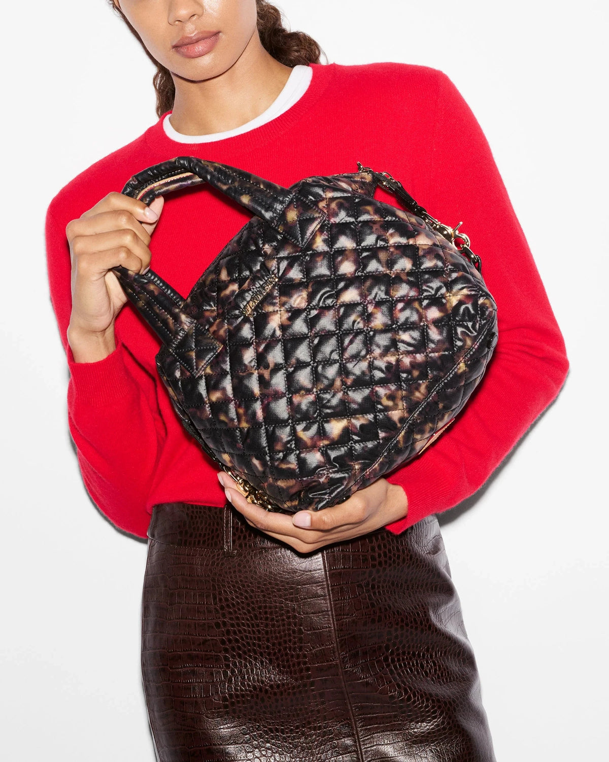 Small Sutton Deluxe Tortoise Shell Crossbody MZ Wallace 