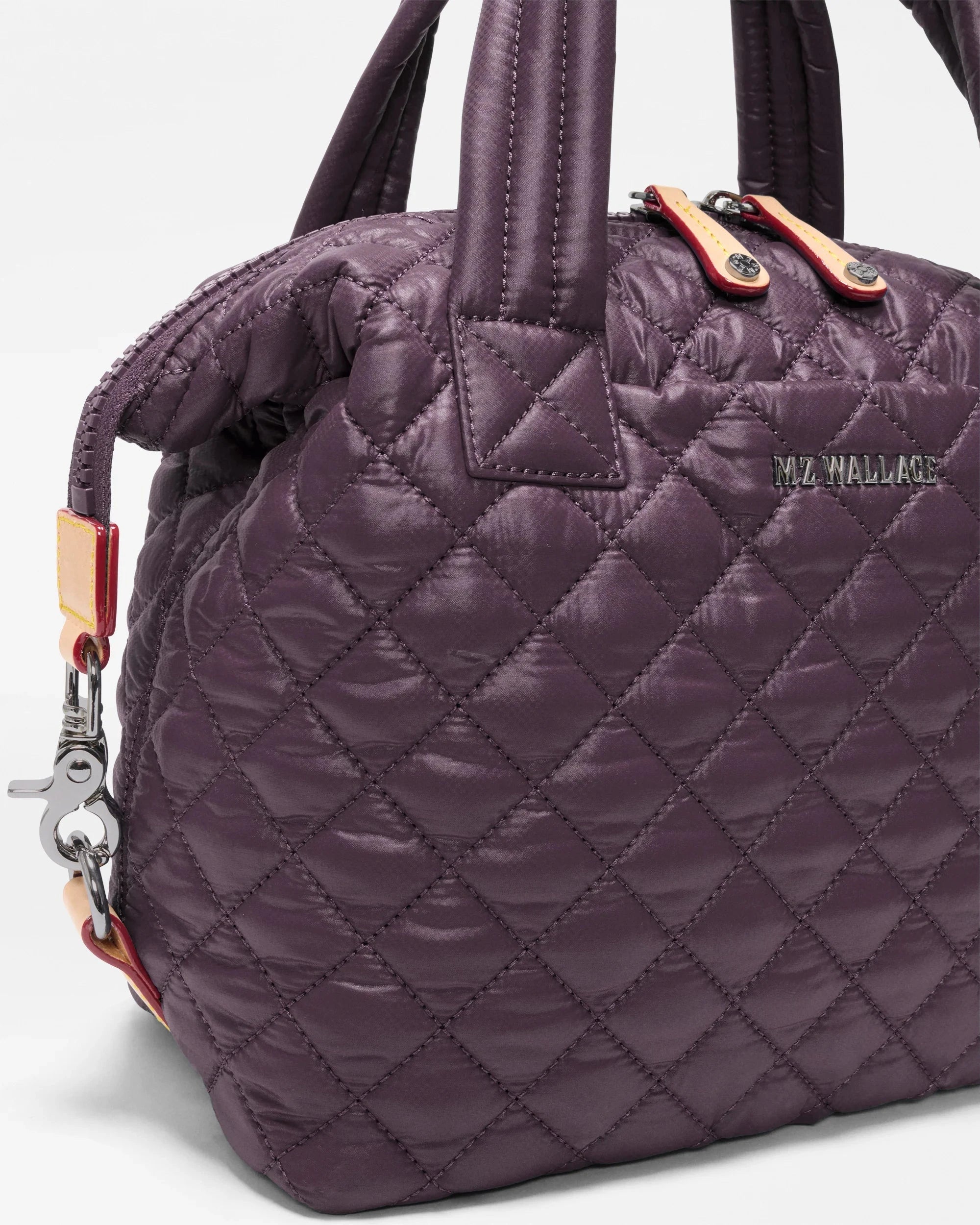 Small Sutton Deluxe Raisin Crossbody MZ Wallace 