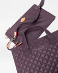 Small Sutton Deluxe Raisin Crossbody MZ Wallace 