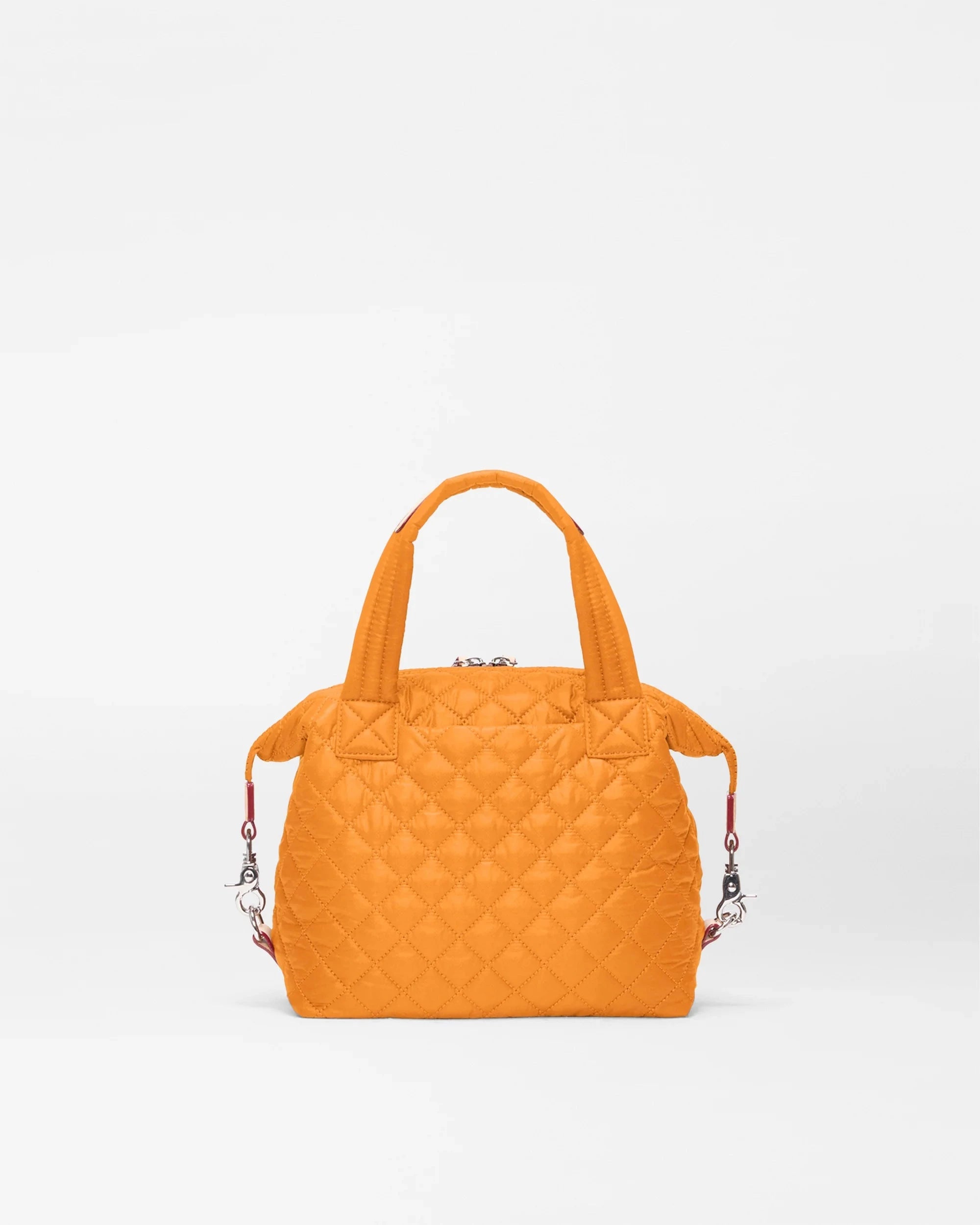 Small Sutton Deluxe Sunset Orange Tote & Satchel MZ Wallace 