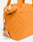 Small Sutton Deluxe Sunset Orange Tote & Satchel MZ Wallace 