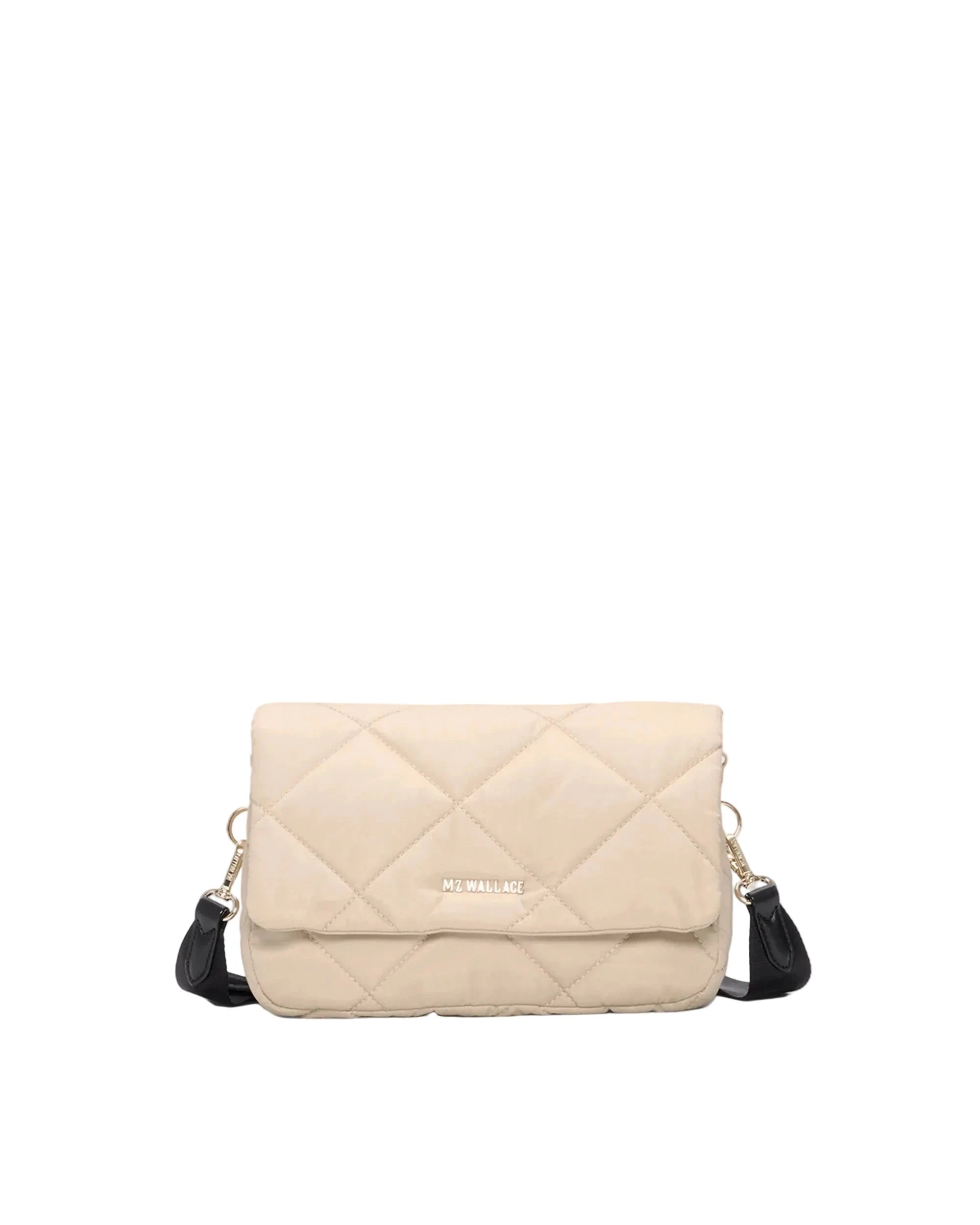 Madison Flap Crossbody Buff/Black Crossbody MZ Wallace 