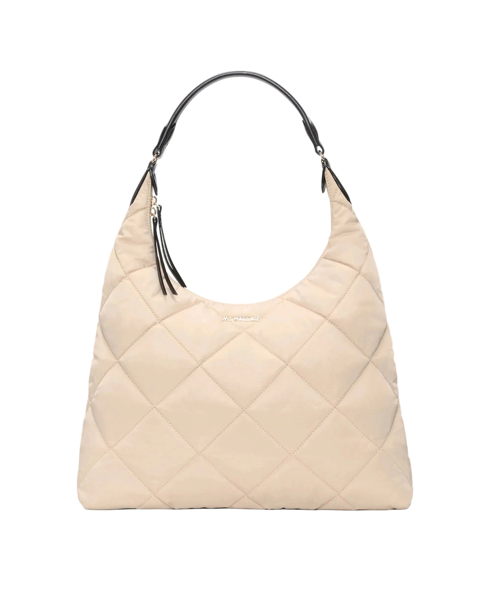 Madison Shoulder Bag Buff/Black Hobo & Shoulder MZ Wallace 