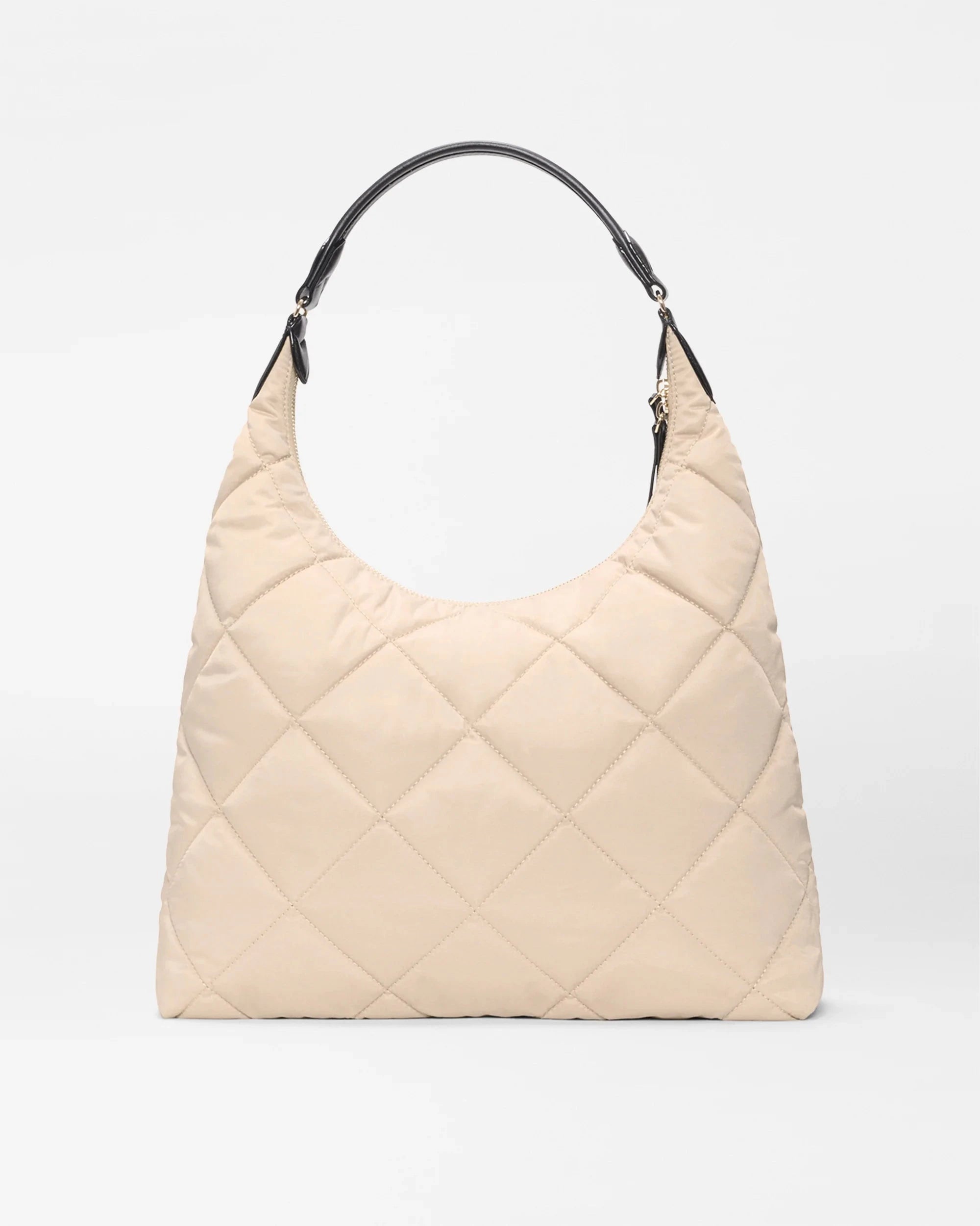 Madison Shoulder Bag Buff/Black Hobo & Shoulder MZ Wallace 