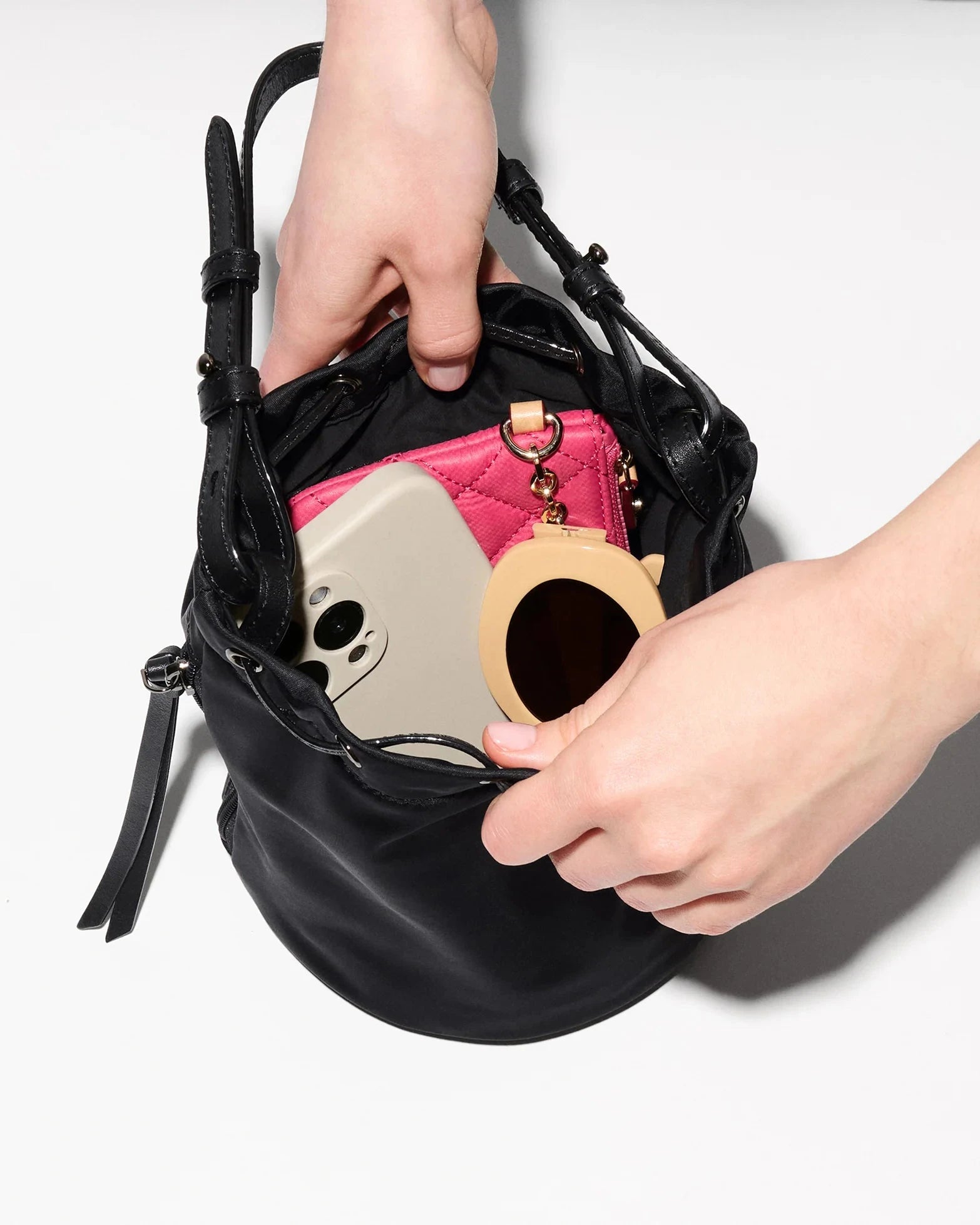 Waverly Bucket Bag Black Crossbody MZ Wallace 