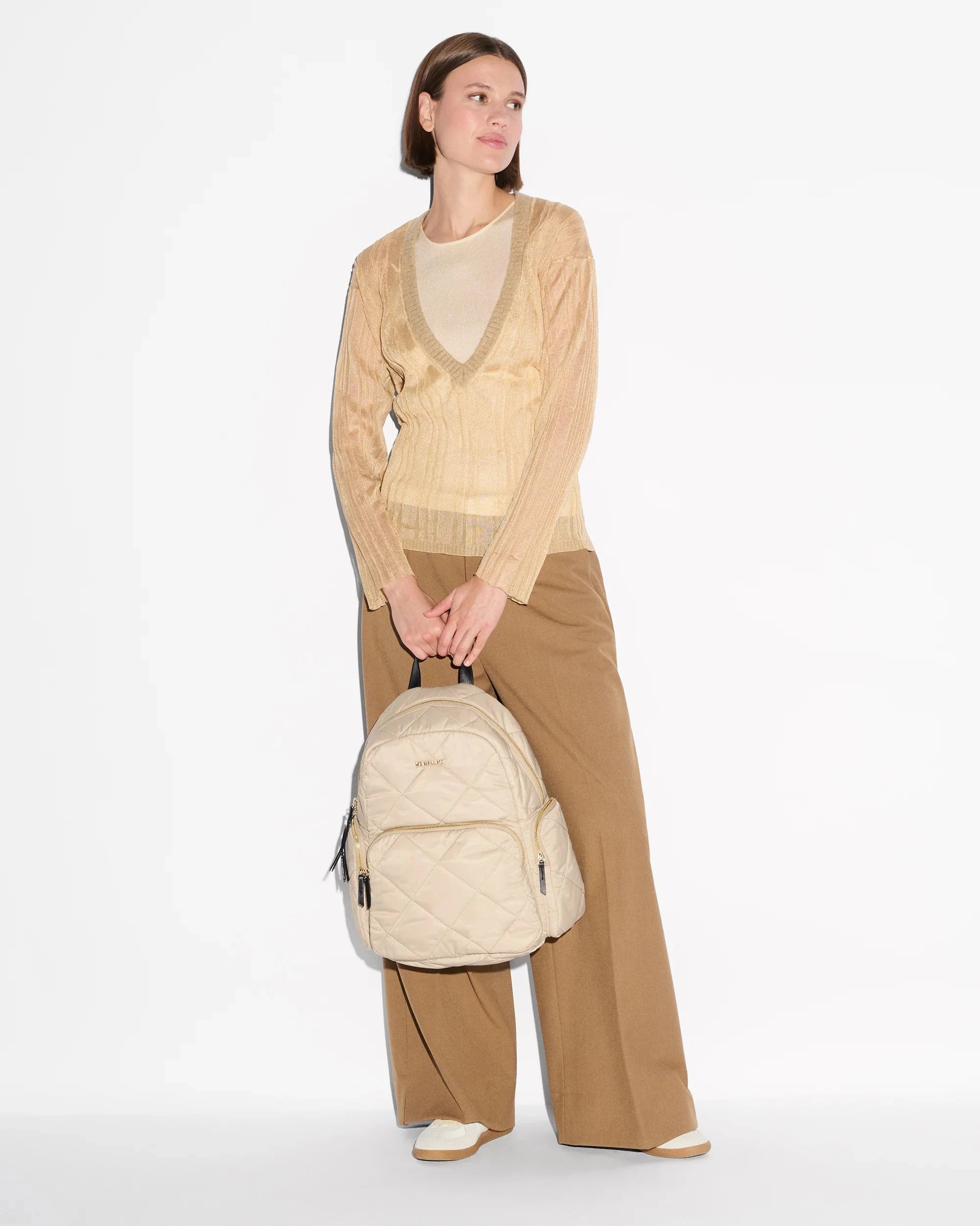 Madison Backpack Buff/Black Backpack MZ Wallace 