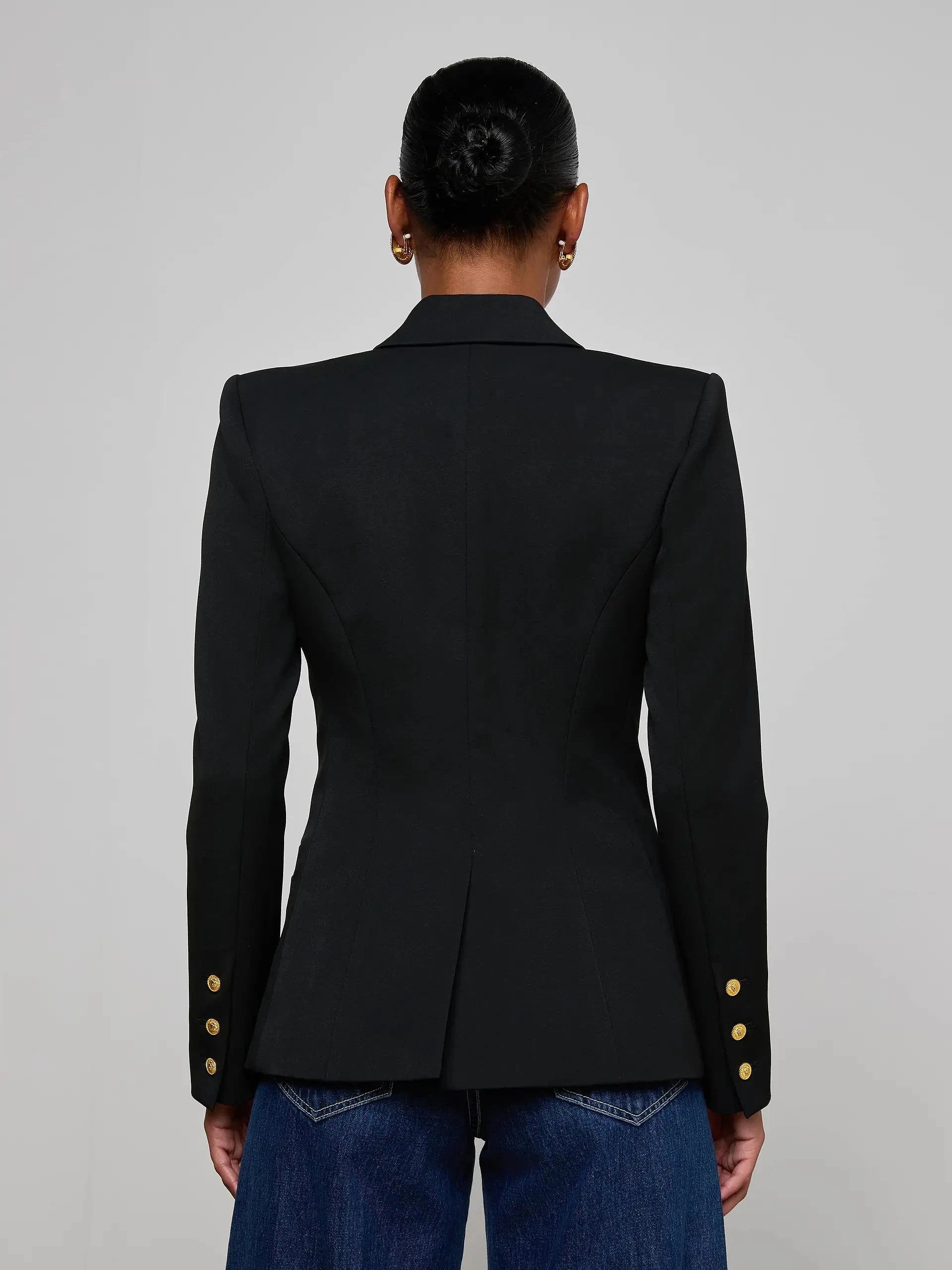 Kyomi Double-Breasted Blazer Black Jackets - Blazers L'Agence 