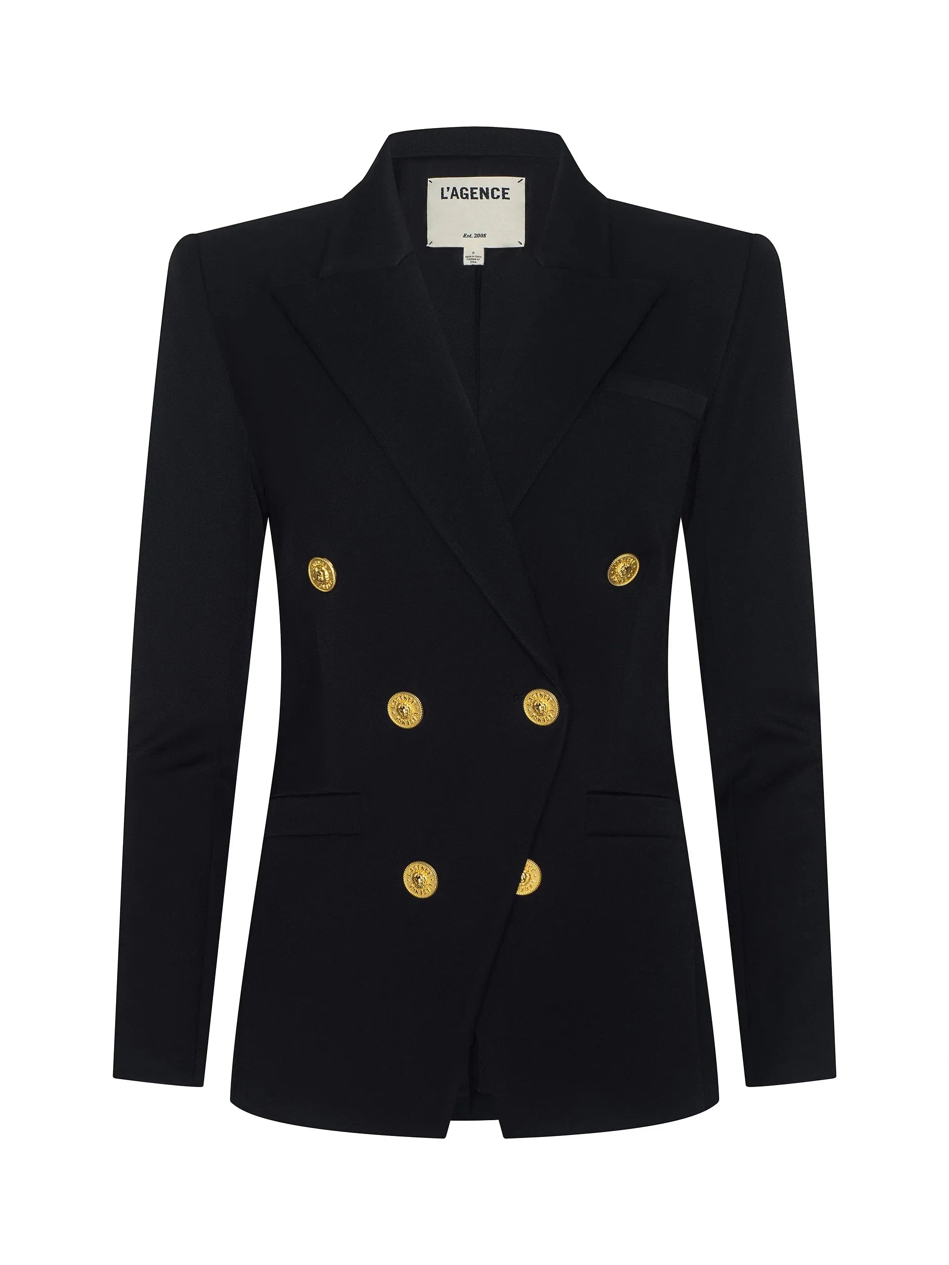 Kyomi Double-Breasted Blazer Black Jackets - Blazers L'Agence 