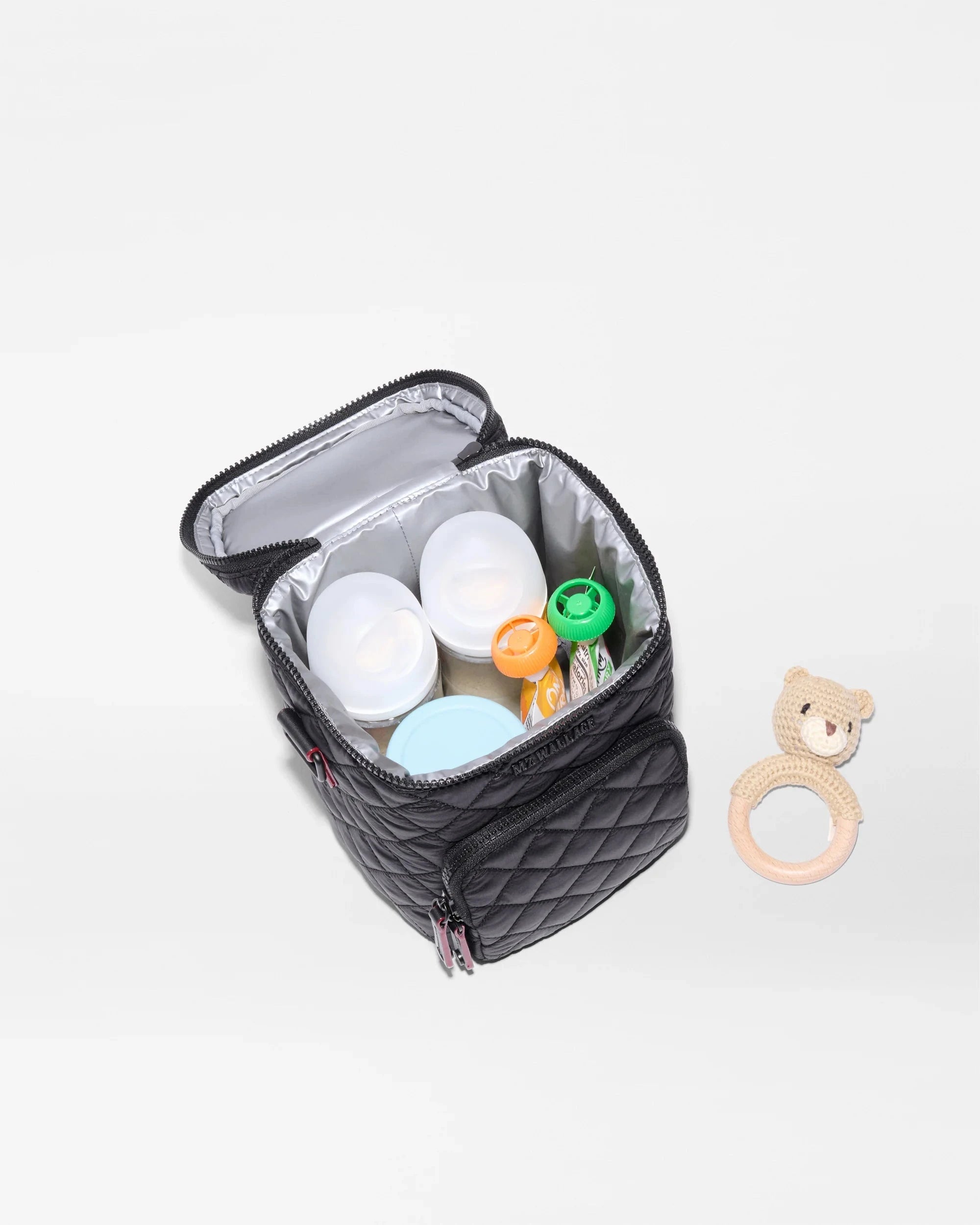 Metro Bottle Cooler Black Tote & Satchel MZ Wallace 
