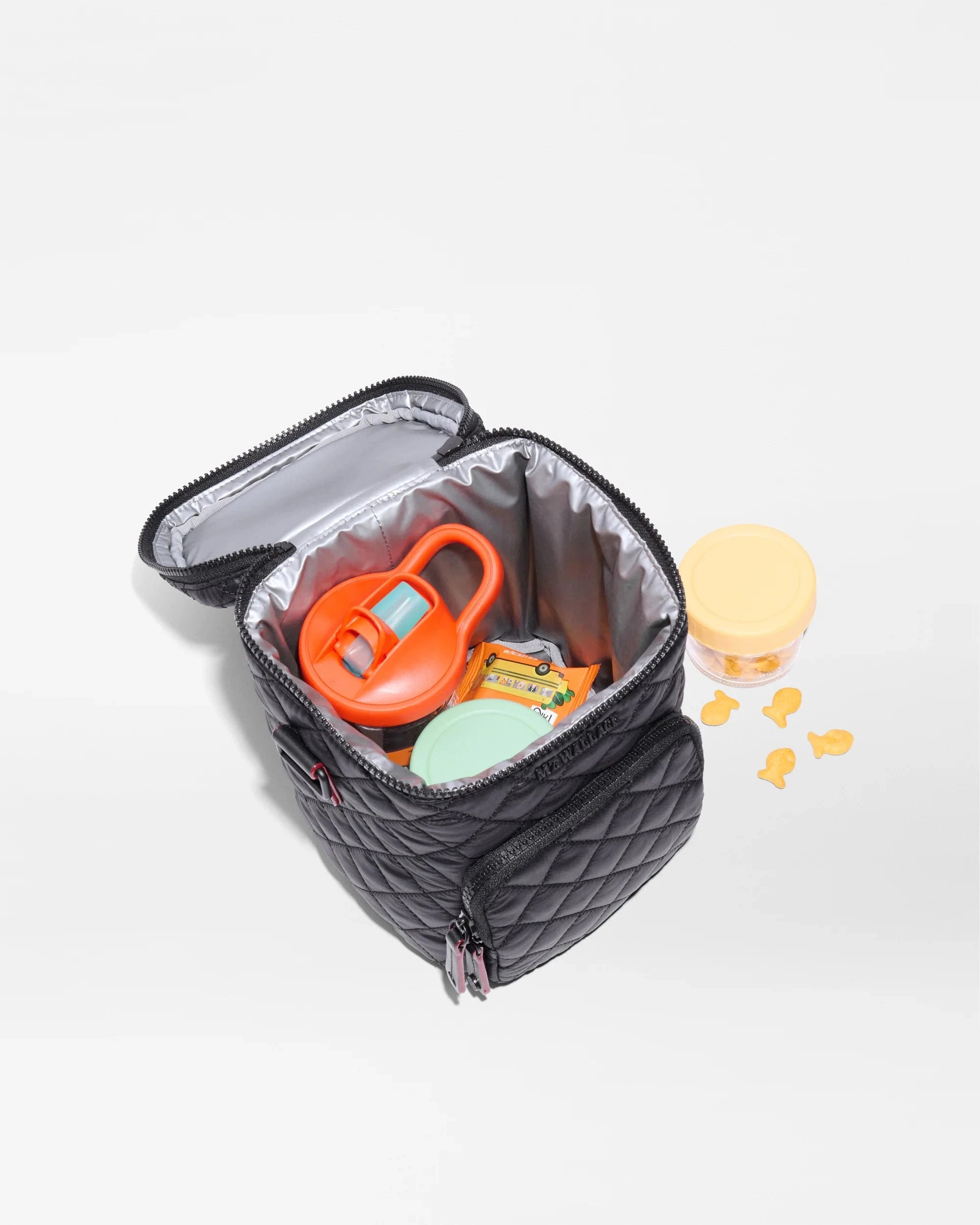 Metro Bottle Cooler Black Tote & Satchel MZ Wallace 