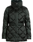 Mandoline Quilted Jacket Green Black Outerwear - Longsleeve Save The Duck 