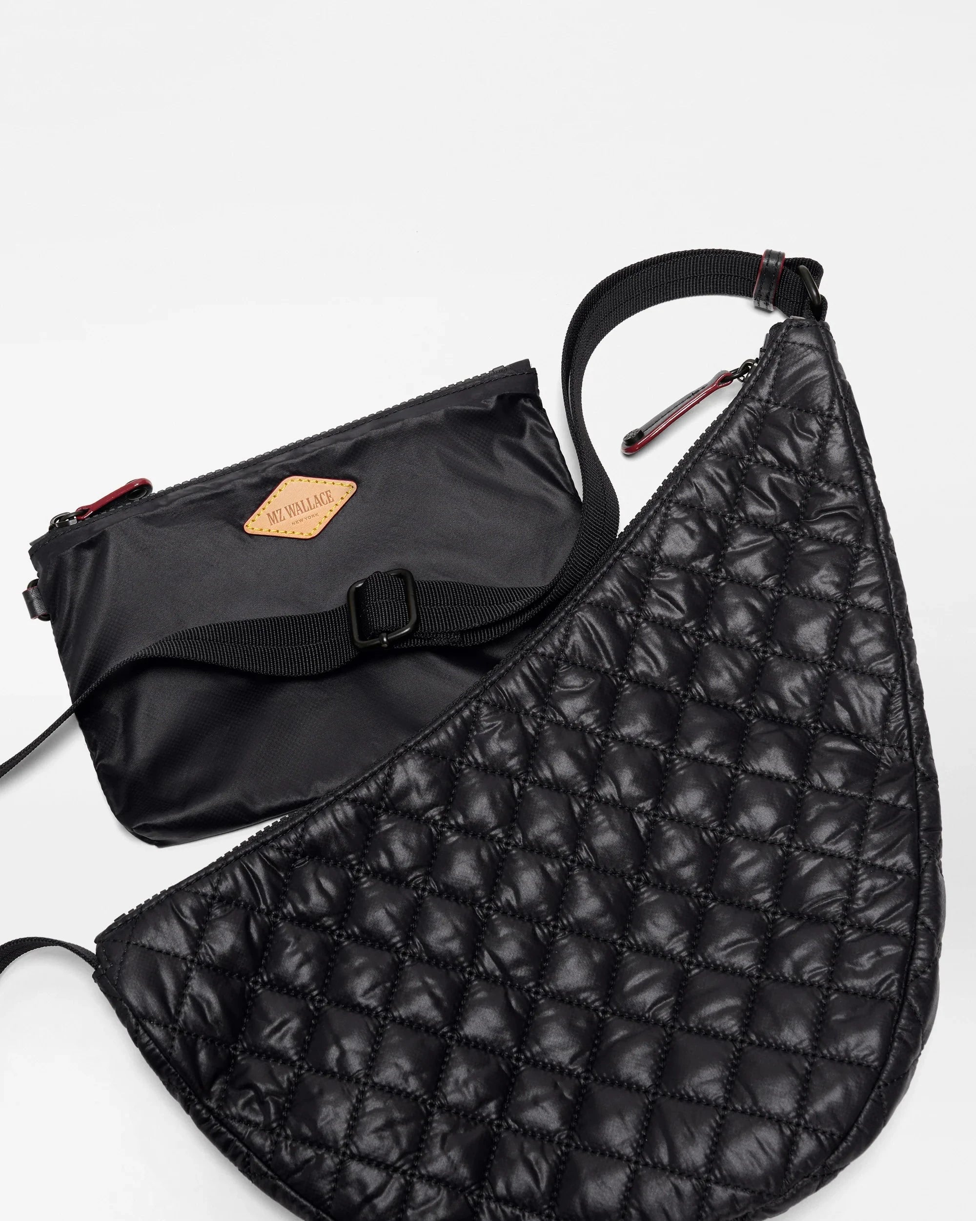 Metro Smile Bag Black Hobo & Shoulder MZ Wallace 