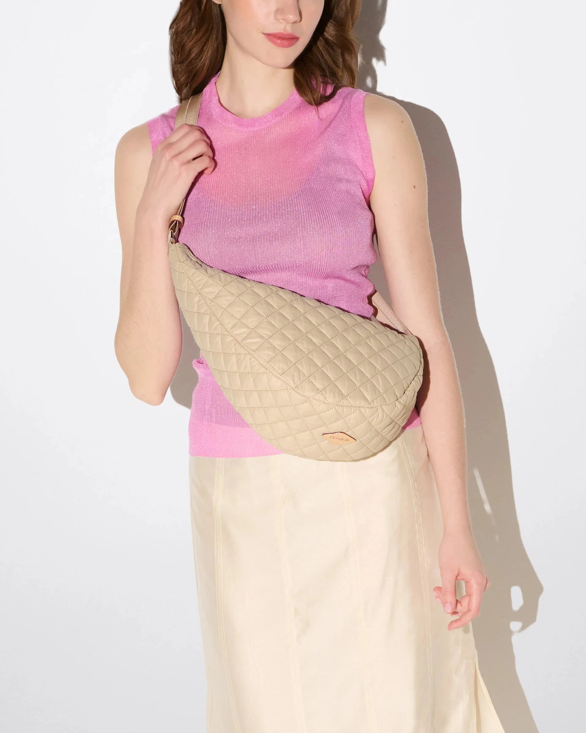 Metro Smile Bag Buff Hobo & Shoulder MZ Wallace 