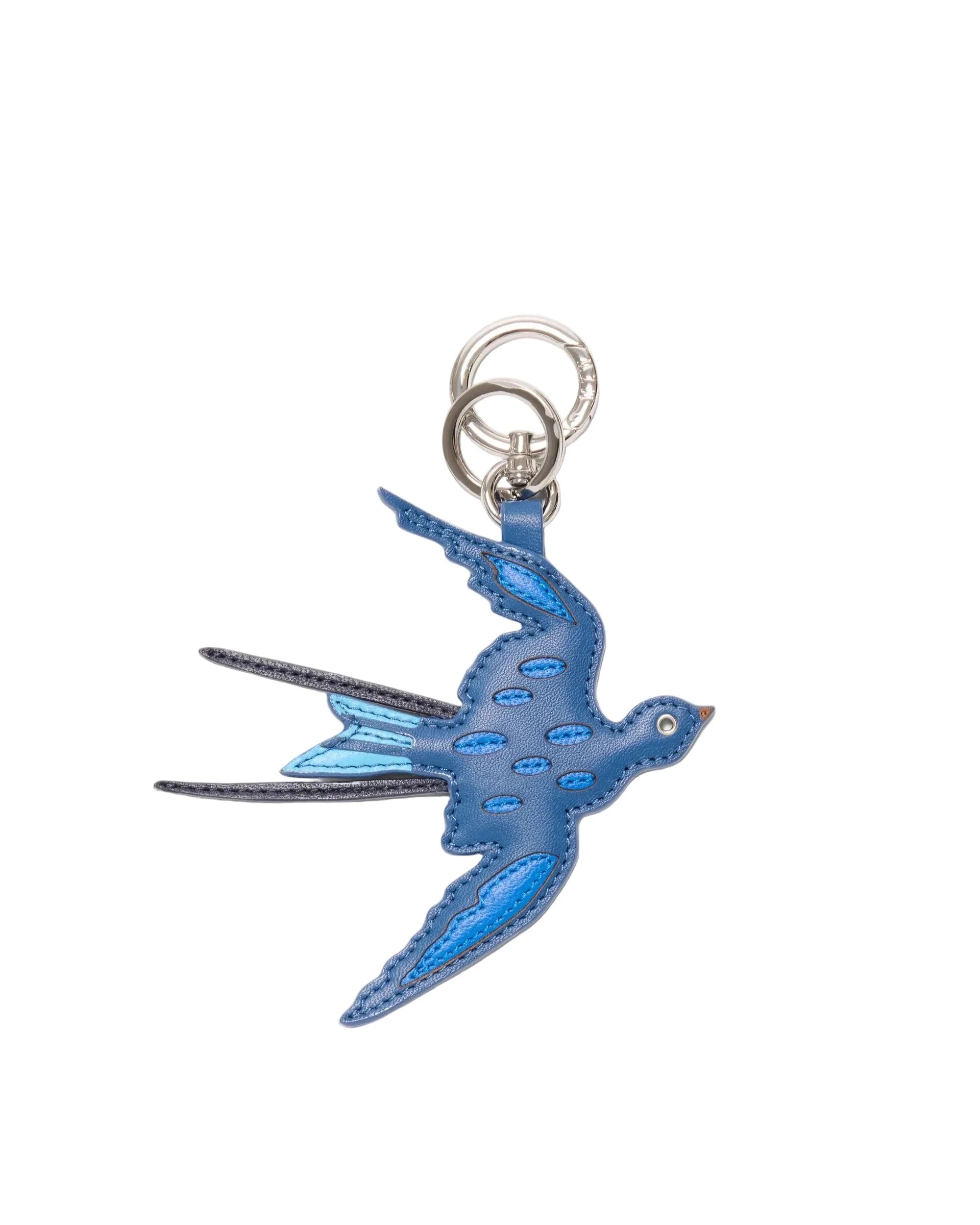 Bird Charm Multi Leather Blue Bag Charms MZ Wallace 