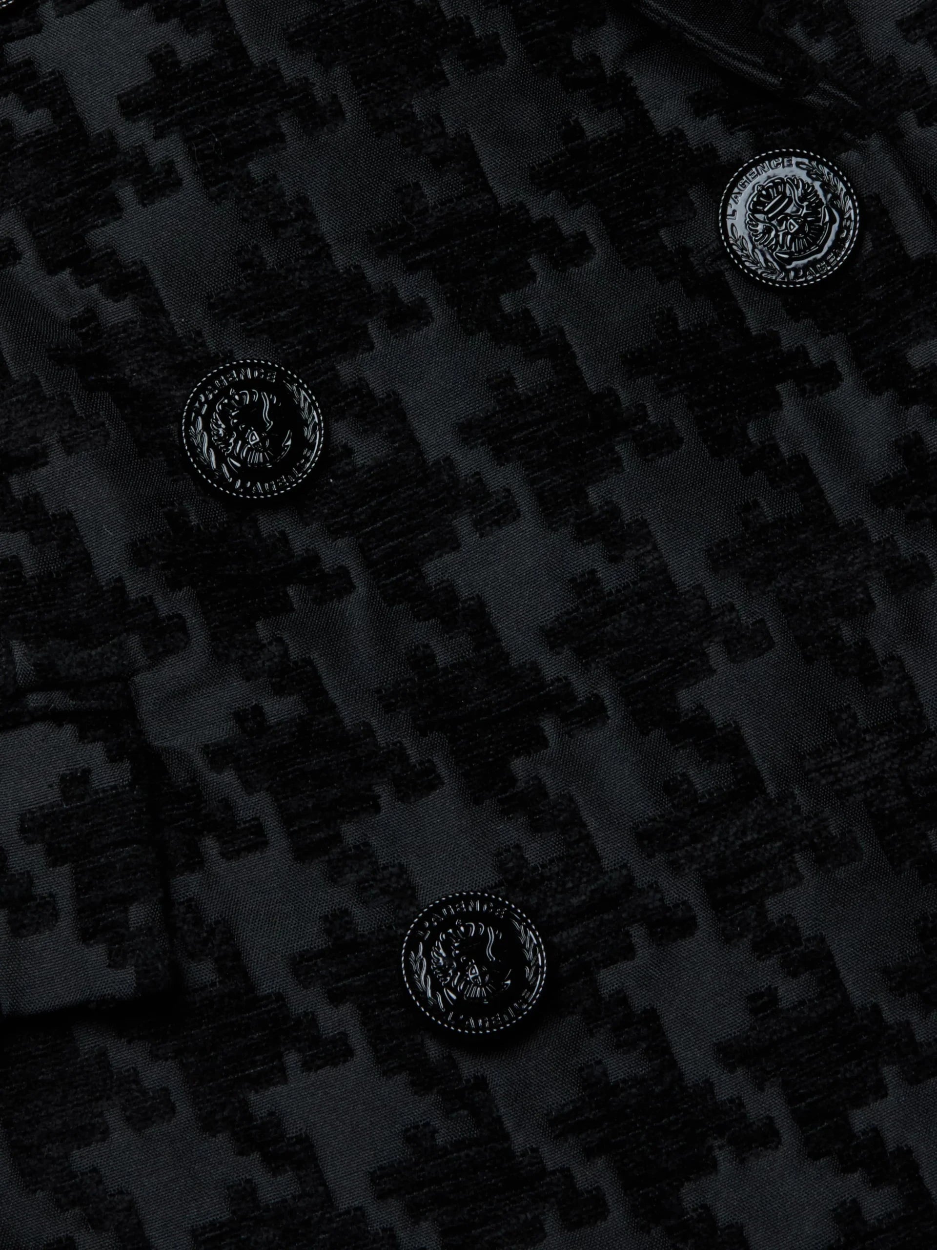 Cambrie Oversized Blazer Black/Black Houndstooth Jackets - Blazers L'Agence 