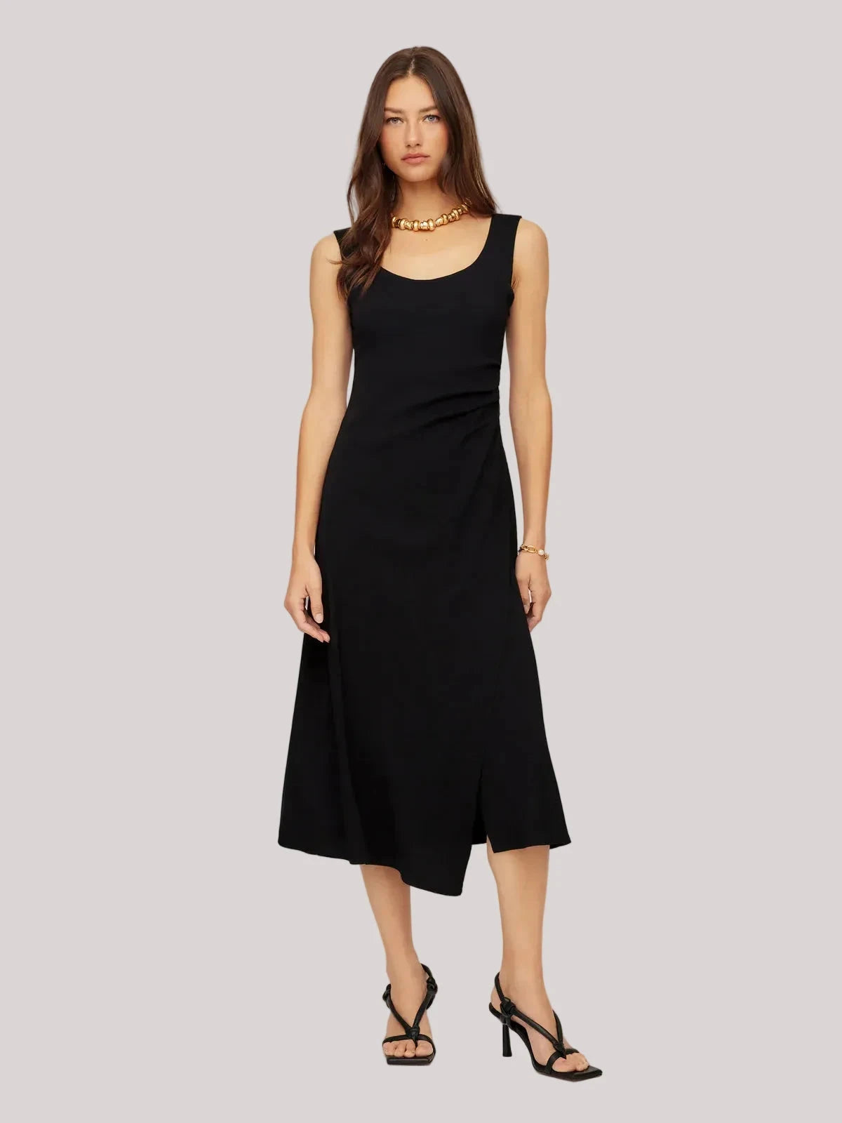 Shari Side Pleat Dress Dresses - Midi Fifteen Twenty 
