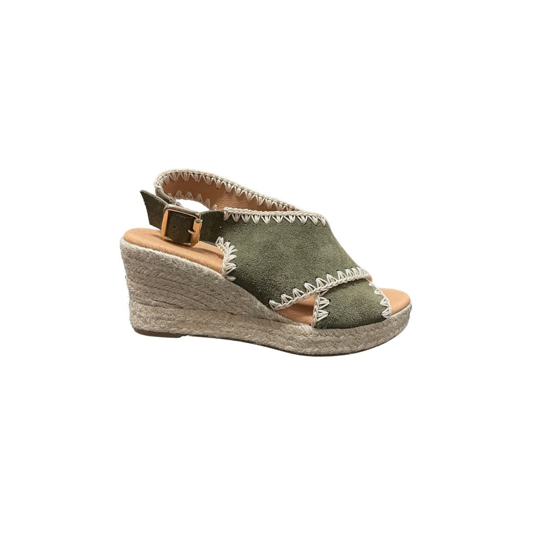 Emille Trebol Suede Wedges - Espadrille Cordani 