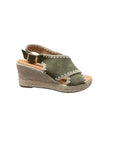 Emille Trebol Suede Wedges - Espadrille Cordani 