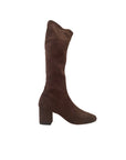 Comess Chocolate Stretch Micro Knee High Boots Silent D 