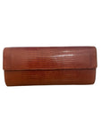 Lizard Classic Clutch Cognac Clutch W.Kleinberg 