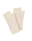 Star Embellished Angora Mittens Beige Mittens Pissenlit 