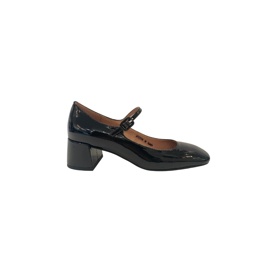 Patent Leather Negro Pumps - Low Bibi Lou 