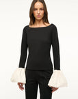 Paige Top Black/Ivory