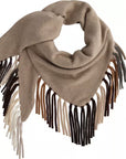 Triangle Fringe Multi Scarf Gravel Scarves Hurray 