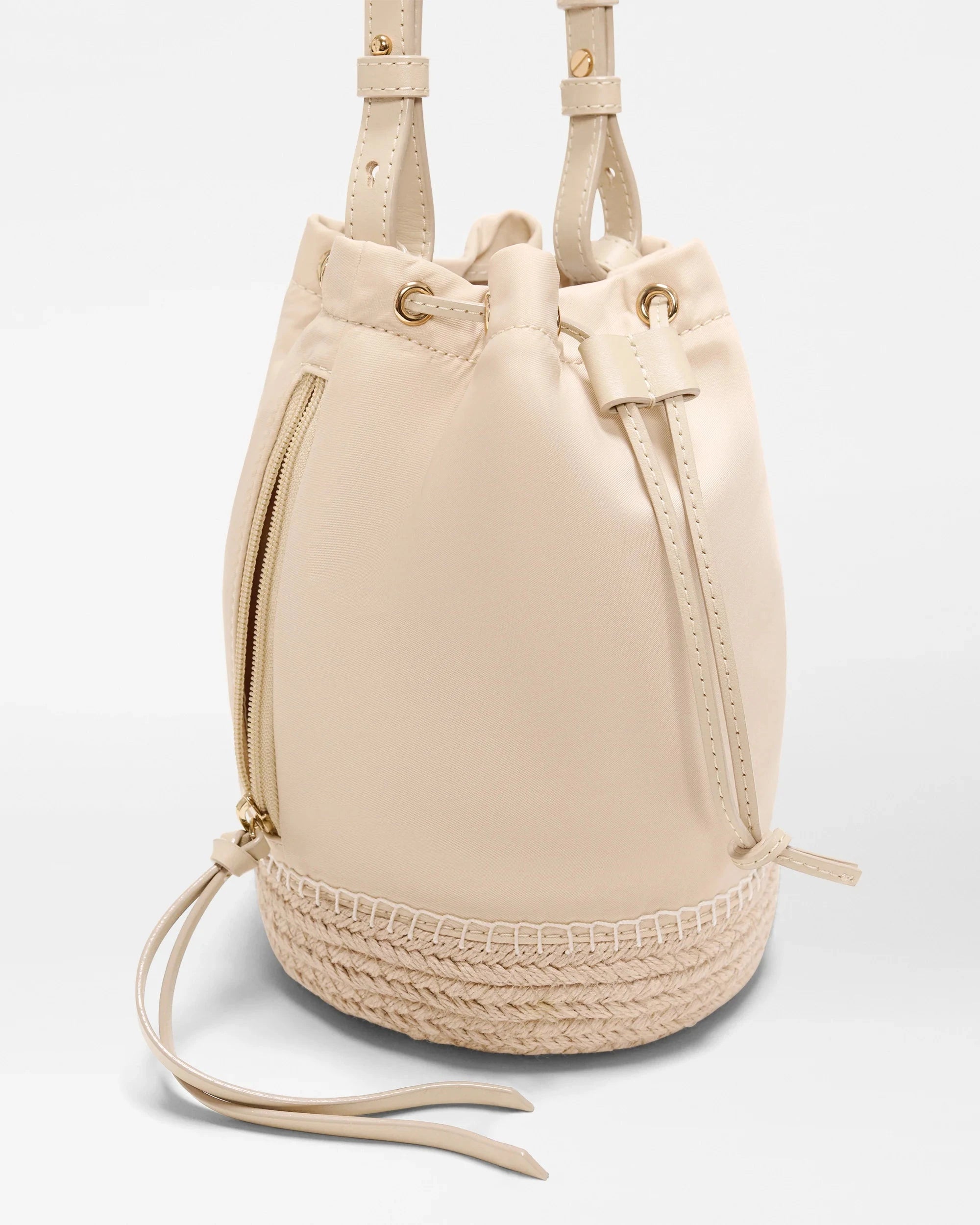 Waverly Espadrille Bucket Bag Buff Crossbody MZ Wallace 