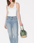 Waverly Espadrille Bucket Bag Agave Green Crossbody MZ Wallace 