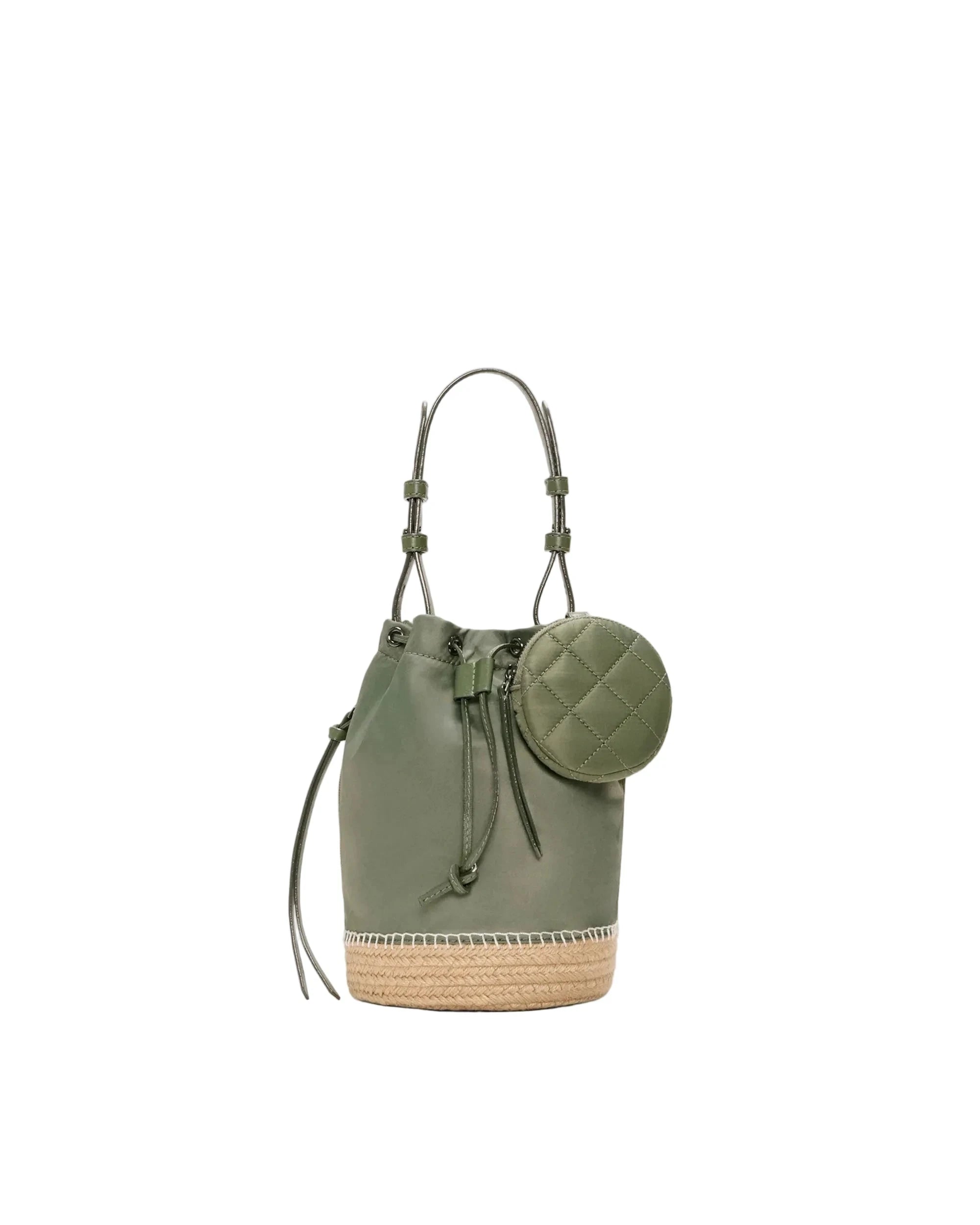 Waverly Espadrille Bucket Bag Agave Green Crossbody MZ Wallace 