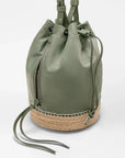 Waverly Espadrille Bucket Bag Agave Green Crossbody MZ Wallace 