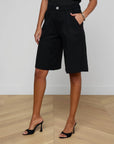 Akasha Bermuda Shorts Black Shorts L'Agence 