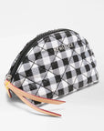 Momo Pouch Gingham Black/White Cosmetic MZ Wallace 