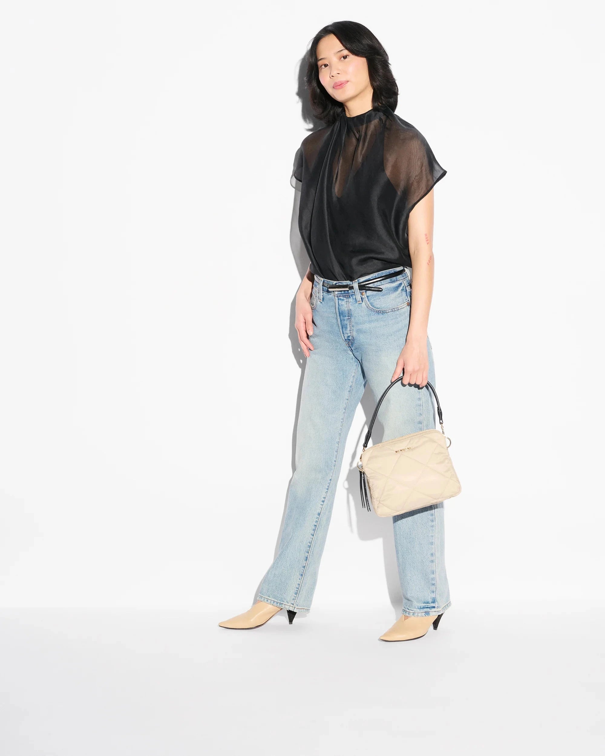 Madison Crossbody Buff/Black Crossbody MZ Wallace 