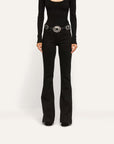 Her Story Martni Flare Saturated Black Denim - Flare & Wide Leg L'Agence 