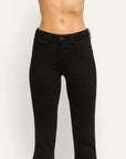Her Story Martni Flare Saturated Black Denim - Flare & Wide Leg L'Agence 