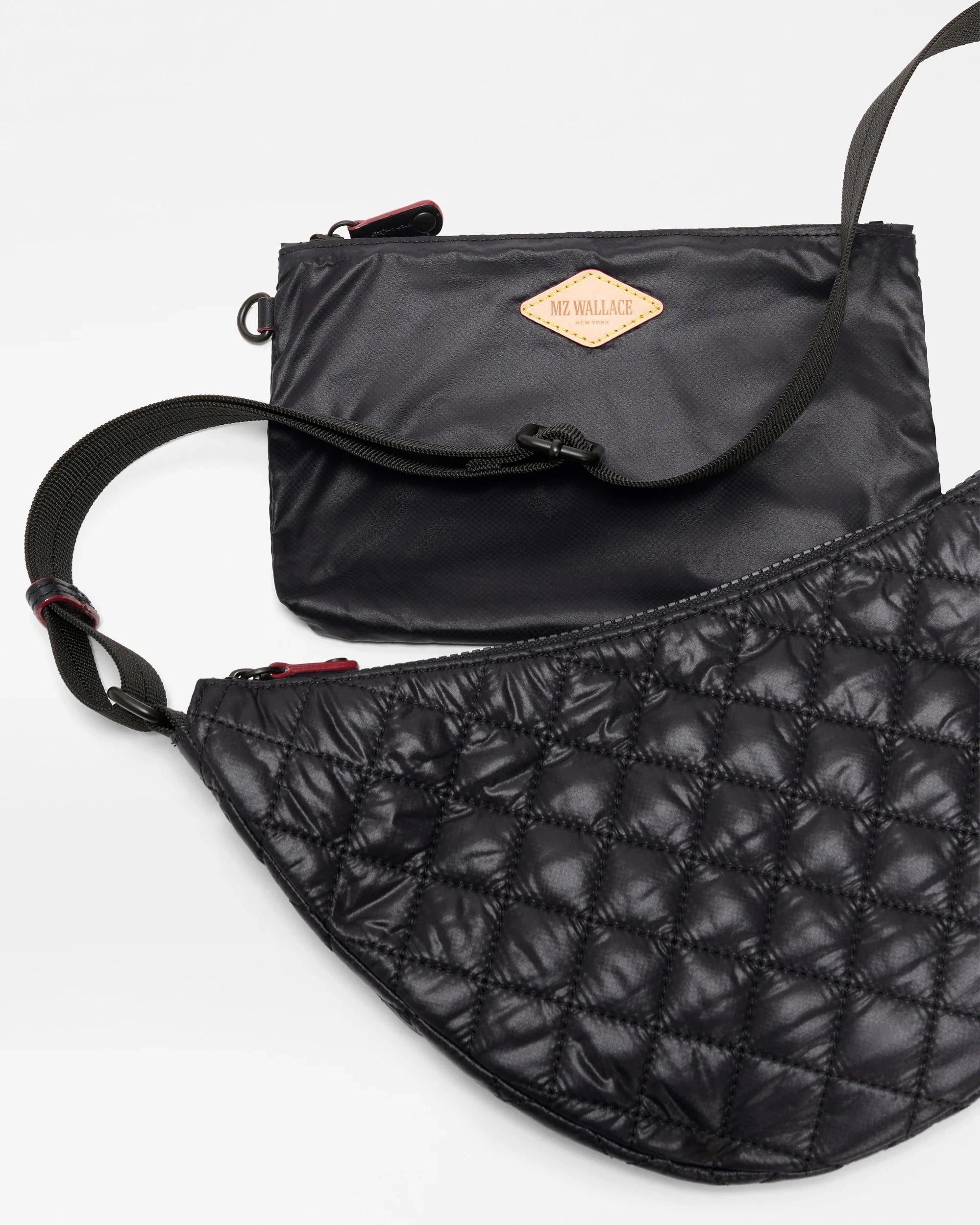 Small Metro Smile Bag Black Hobo & Shoulder MZ Wallace 