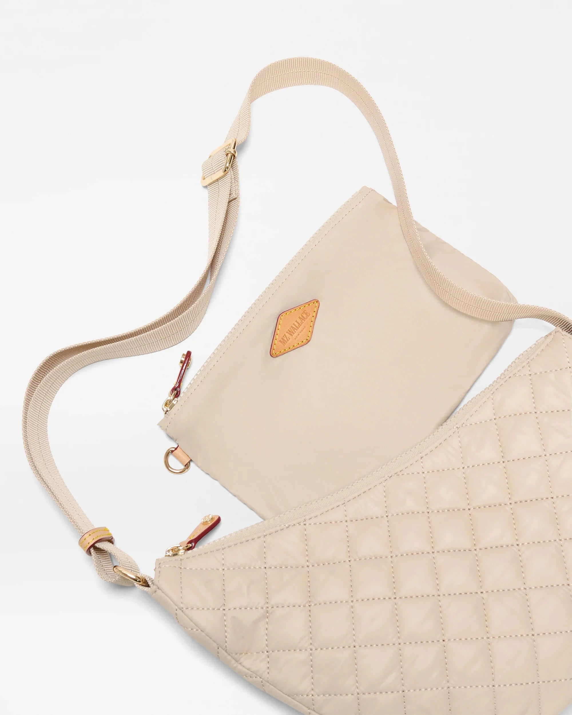 Small Metro Smile Bag Buff Hobo & Shoulder MZ Wallace 