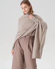 Pure Cashmere Travel Wrap Oatmeal Scarves Pissenlit 