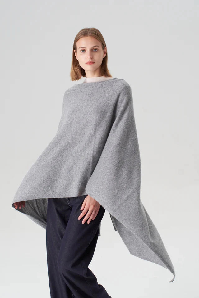 Pure Cashmere Travel Wrap Grey Scarves Pissenlit 