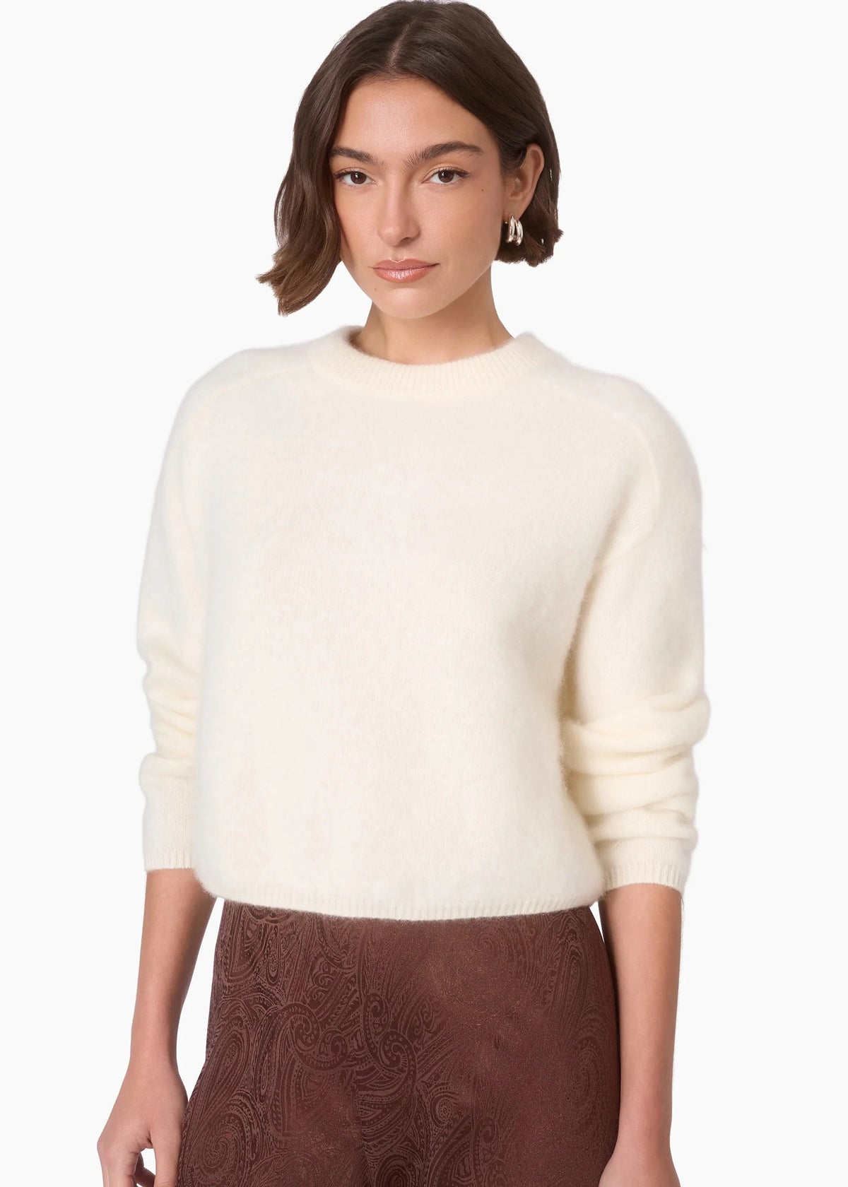 Niall Cashmere Sweater Macadamia Sweater - Crewneck Cami NYC 