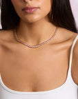 Made From Love Tennis Necklace Pink Necklaces Jane Win 