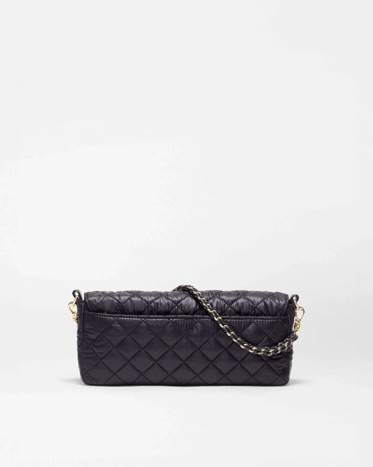 Crosby Lock Baguette Black Crossbody MZ Wallace 