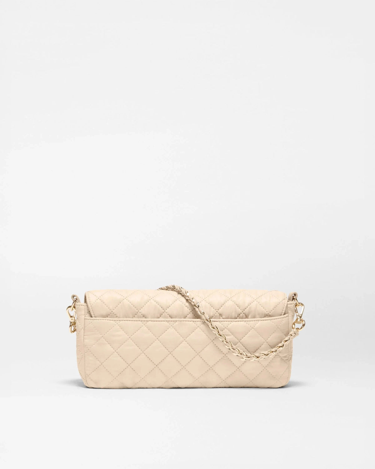 Crosby Lock Baguette Sand Crossbody MZ Wallace 