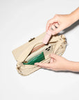 Crosby Lock Baguette Sand Crossbody MZ Wallace 